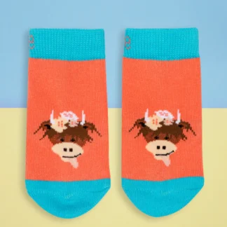 Bonnie Highland Cow Socks