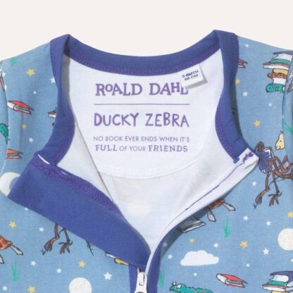 Roald Dahl x Ducky Zebra 'Storytime' Sleepsuit