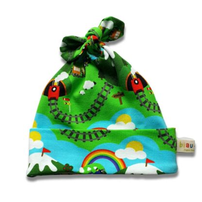 Choo-Choo Train Organic Cotton Jersey Baby Hat