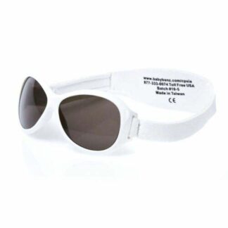 Baby Sunglasses Retro White 0-2 Yrs