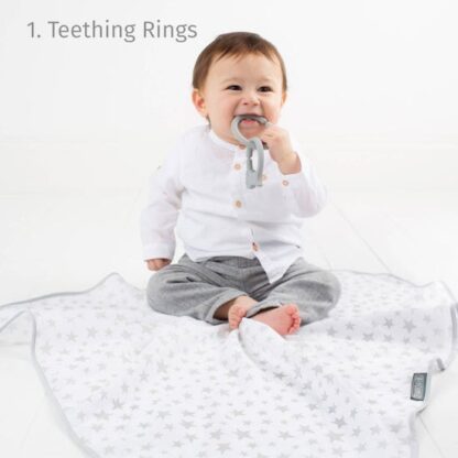 6-in-1 Multimuslin Breastfeeding Cover - Silver Stars - Image 5