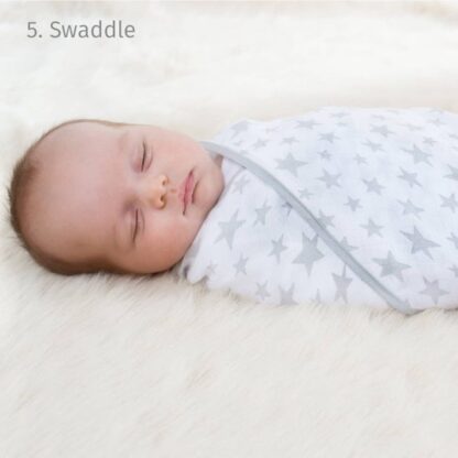6-in-1 Multimuslin Breastfeeding Cover - Silver Stars - Image 7