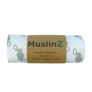 Bamboo Organic Cotton Swaddle - Grey Cloud