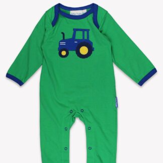 Organic Hillside Tractor Applique Babygrow