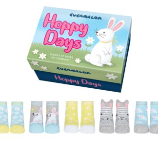 HOPPY DAYS - 5 PAIRS OF BABY SOCKS GIFT BOX