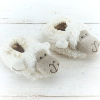 Sheep Soft Plush Baby Slippers 0-6 months