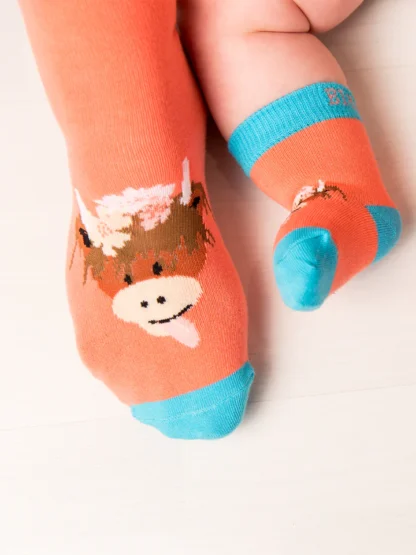 Bonnie Highland Cow Socks - Image 2