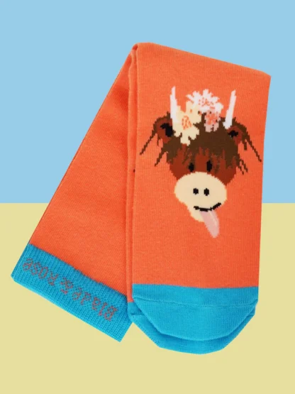Bonnie Highland Cow Socks - Image 3