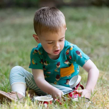 Garden Birds Organic T-Shirt & Jogger Playset - Image 5