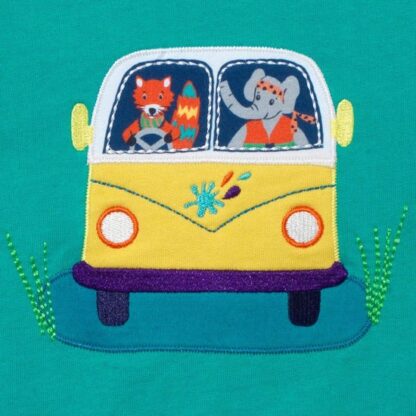 Organic Cotton Sweatshirt with Campervan Appliqué - Image 2