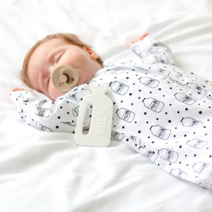 Milk Bottle cotton sleepsuit 0-3 Months  - Image 3