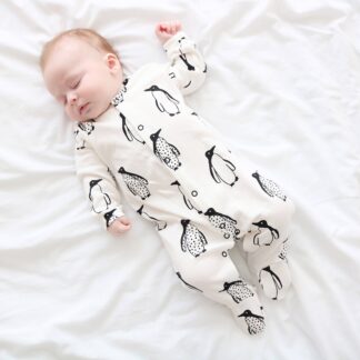 Penguin cotton sleepsuit