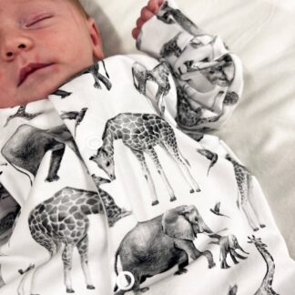 Safari cotton sleepsuit