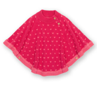 Rosey heart poncho