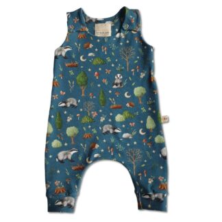 Forest Organic Cotton Jersey Romper