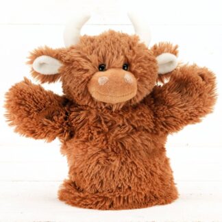 Highland Cow Soft Toy Plush Hand Puppet