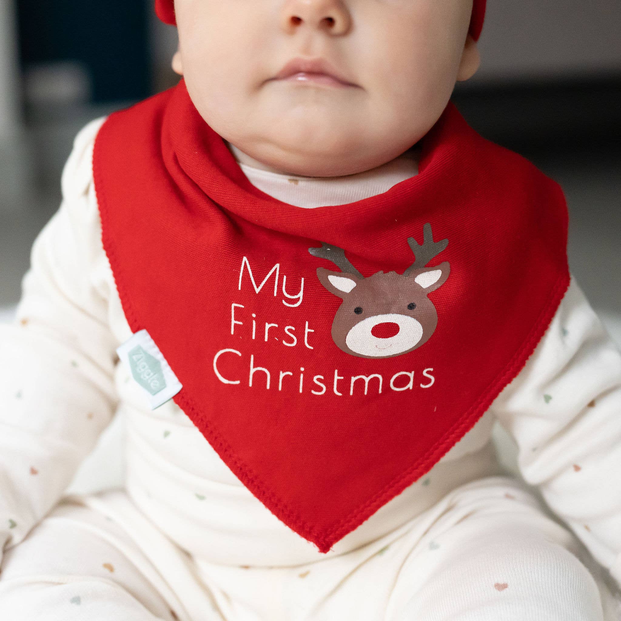 My First Christmas Reindeer Bib - Image 2
