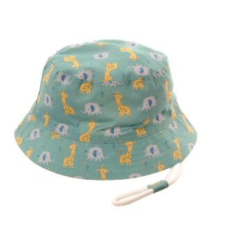 Giraffe And Elephant Sun Hat