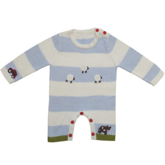 Tractor Knitted Romper