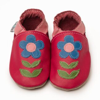 Baby Leather Shoes - Briony Raspberry