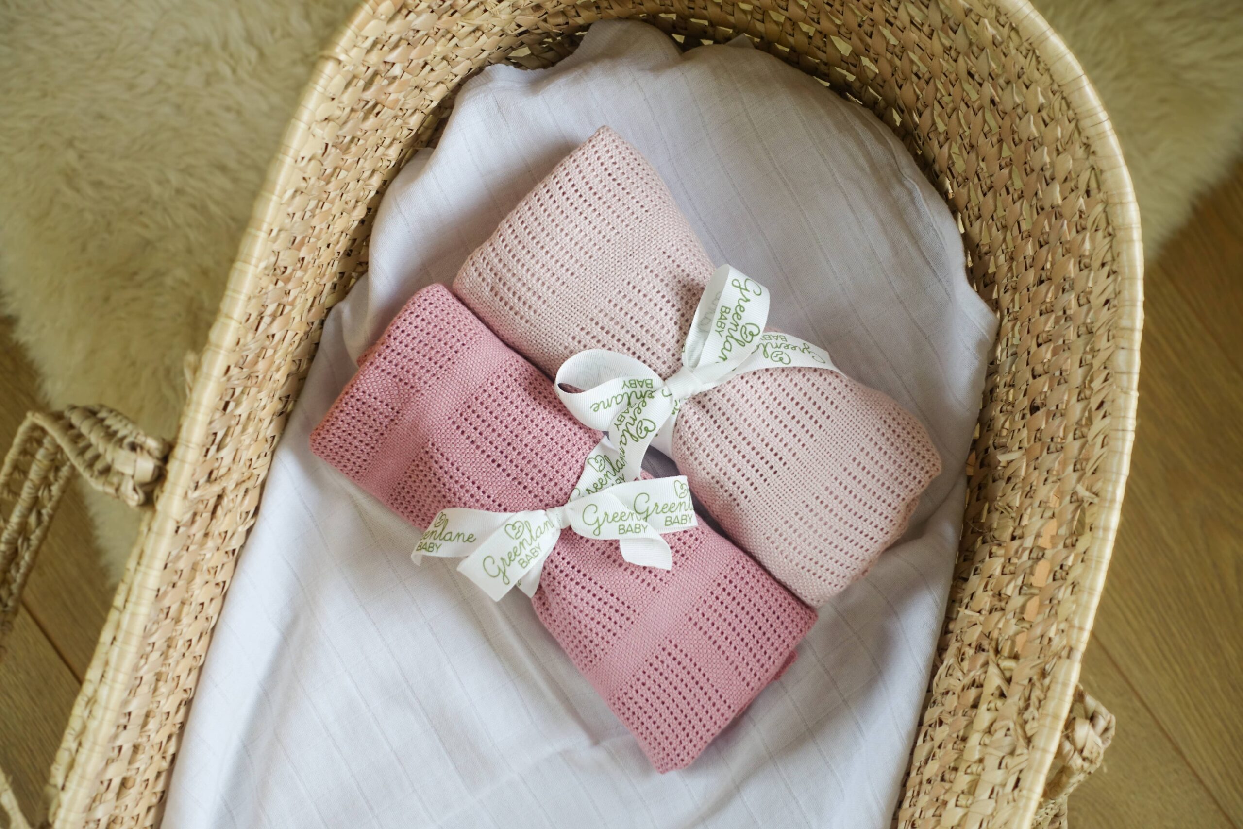 Greenlane Baby Bamboo Cotton Cellular Blanket - Image 9