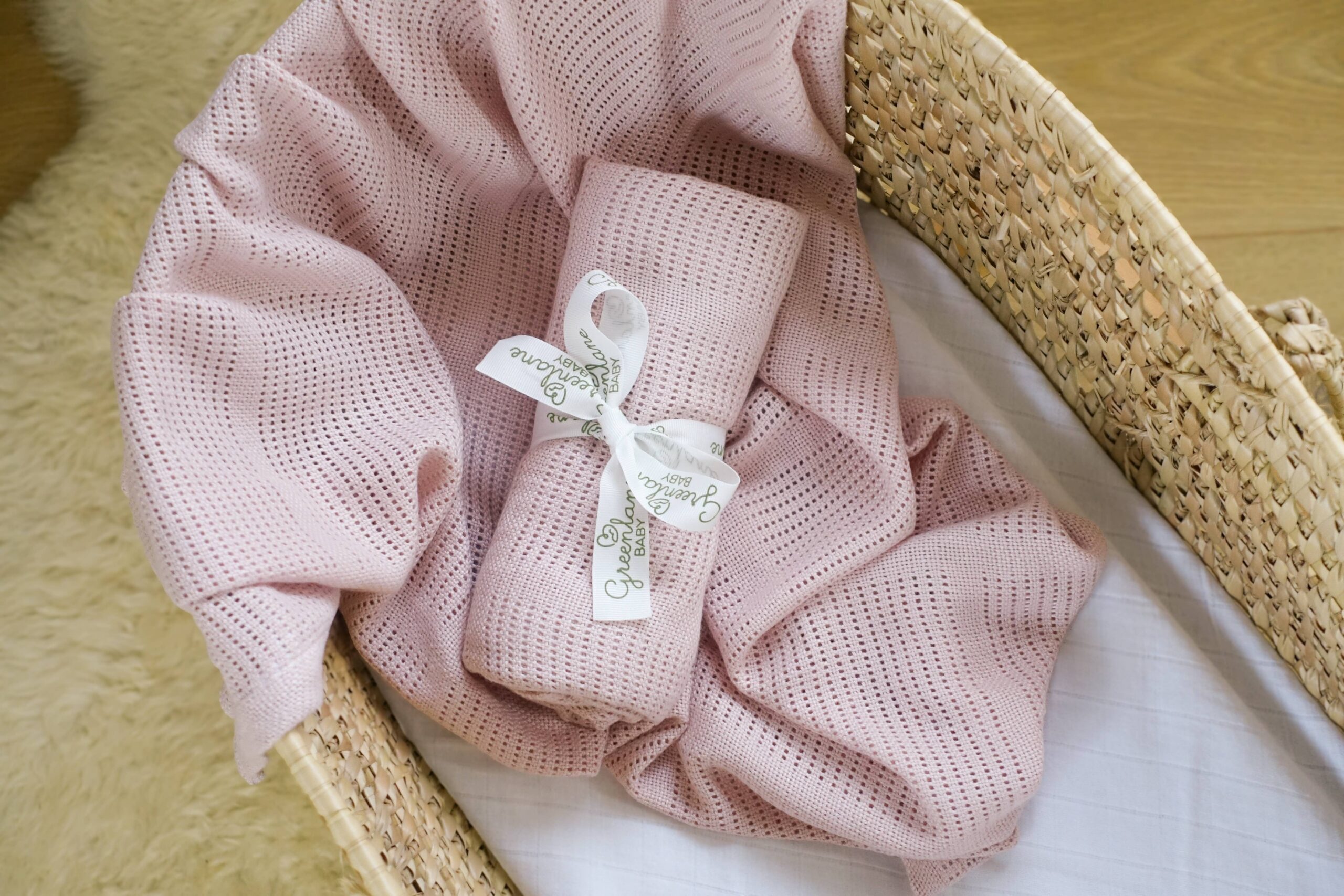 Greenlane Baby Bamboo Cotton Cellular Blanket - Image 11